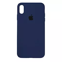 Чохол Silicone Case Full для Apple iPhone X, iPhone XS Deep Navy