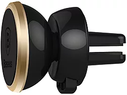 Автодержатель магнитный Baseus 360-degree Rotation Magnetic Car Air Vent Mount Holder Gold/Black (SUGENT-DR0V) - миниатюра 4