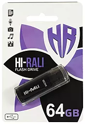 Флешка Hi-Rali Stark Series 64GB USB 2.0 (HI-64GBSTBK) Black