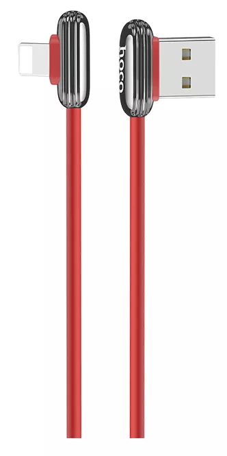 Кабель Hoco U60 Soul Secret USB-A - Lightning 12w 2.4a 1.2м cable Red - фото 1