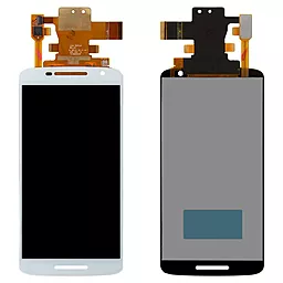 Дисплей Motorola Moto X Play (XT1561, XT1562, XT1563, XT1564) с тачскрином, оригинал, White