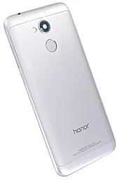 Задняя крышка корпуса Huawei Honor 6A (DLI-AL10 / DLI-TL20) со сканером отпечатка пальца и со стеклом камеры Original  Silver
