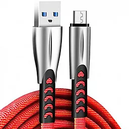 Кабель ColorWay Zinc Alloy USB-A - micro USB 12w 2.4a 1м cable Red (CW-CBUM011-RD) - фото Кабель ColorWay Zinc Alloy USB-A - micro USB 12w 2.4a 1м cable Red (CW-CBUM011-RD)