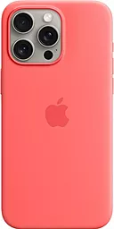 Чохол Apple Silicone Case Full with MagSafe and SplashScreen для Apple iPhone 15 Pro Max Guava