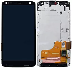 Дисплей Motorola Moto X Force (XT1580, XT1581, XT1585) з тачскріном і рамкою, оригінал, Black