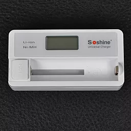 Зарядное устройство Soshine SC-S7 с LCD дисплеем (18650, 14500, 16340, CR2, CR123, AA, AAA) - миниатюра 2