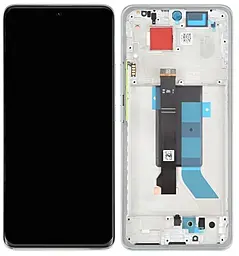 Дисплей Xiaomi Redmi Note 14 Pro 5G с тачскрином и рамкой, оригинал, Coral Green