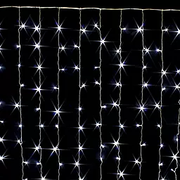 Светодиодная гирлянда ColorWay 300LED (CW-GW-300L33VWFCW) 3м, штора, 220V Cold White - фото Светодиодная гирлянда ColorWay 300LED (CW-GW-300L33VWFCW) 3м, штора, 220V Cold White