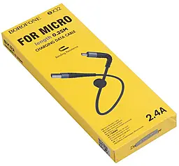 Кабель Borofone BX32 Munificent USB-A - micro USB 12w 2.4a 0.25м cable Black - миниатюра 6 Кабель Borofone BX32 Munificent USB-A - micro USB 12w 2.4a 0.25м cable Black - миниатюра 6