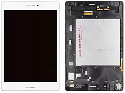 Дисплей для планшета Asus ZenPad S 8.0 Z580CA (шлейф 23мм) + Touchscreen with frame White - фото Дисплей для планшета Asus ZenPad S 8.0 Z580CA (шлейф 23мм) + Touchscreen with frame White