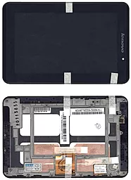 Дисплей для планшету Lenovo IdeaPad A1-07 з тачскріном і рамкою, Black - фото Дисплей для планшету Lenovo IdeaPad A1-07 з тачскріном і рамкою, Black