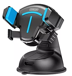Автодержатель с автозажимом Joyroom Suction Cup T-bracket Phone Holder Black/Blue (JR-OK2)