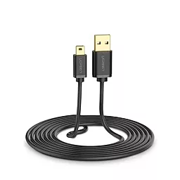 USB Кабель Ugreen US132 10w 2.1a Mini USB cable black - мініатюра 4