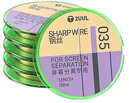 Струна металлическая для разделения дисплеев и сенсоров 2uul GS035 0.035 mm / 100 m - фото Струна металлическая для разделения дисплеев и сенсоров 2uul GS035 0.035 mm / 100 m