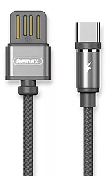 Кабель Remax Gravity USB-A - Type-C 12w 2.4a 1м cable Black (RC-095a)