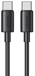 Кабель Usams SJ711 USB Type-C - Type-C 60w 3a 1м PD cable Black (SJ711USB01) - фото Кабель Usams SJ711 USB Type-C - Type-C 60w 3a 1м PD cable Black (SJ711USB01)
