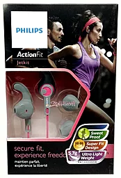 Навушники Philips ActionFit SHQ1300PK/00 Pink/Grey - мініатюра 4