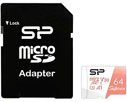 Карта памяти Silicon Power MicroSDXC 64G U3 A1 V30 Superior 100R/80W + Adapter (SP064GBSTXDV3V20SP) - фото Карта памяти Silicon Power MicroSDXC 64G U3 A1 V30 Superior 100R/80W + Adapter (SP064GBSTXDV3V20SP)