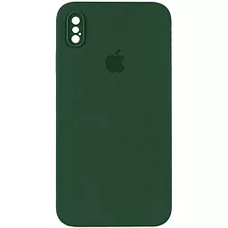 Чехол Silicone Case Full Camera Square для Apple iPhone XS Max  Cyprus Green