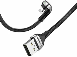 USB Кабель Baseus Green U-Shaped Lamp Mobile Game 2M Lightning Cable Black (CALUX-B01) - мініатюра 3