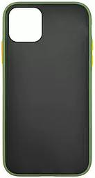 Чехол 1TOUCH Gingle Slim Matte Apple iPhone 11 Pro Olive/Yellow