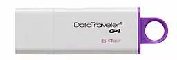 Флешка Kingston DTI Gen.4 64GB USB 3.0 (DTIG4/64GB) White - фото Флешка Kingston DTI Gen.4 64GB USB 3.0 (DTIG4/64GB) White