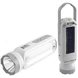 Фонарик аккумуляторный Luxury YJ-1050T 1W+11SMD SOLAR - фото Фонарик аккумуляторный Luxury YJ-1050T 1W+11SMD SOLAR