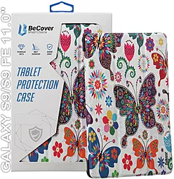 Чехол для планшета BeCover Smart Case для Samsung Galaxy Tab S9, S9 FE 11.0" Butterfly (710415) - фото Чехол для планшета BeCover Smart Case для Samsung Galaxy Tab S9, S9 FE 11.0" Butterfly (710415)