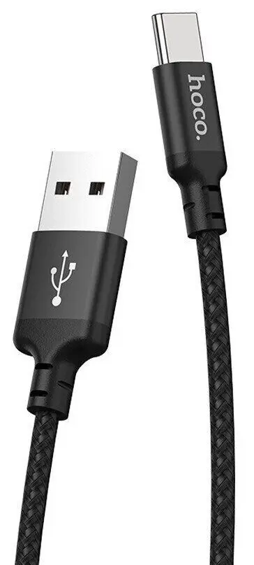 Кабель Hoco X14 Times Speed USB-A - Type-C 12w 2.4a 2м cable Black - фото 5