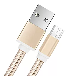 Кабель XoKo SC-100m USB-A - micro USB 10w 1м cable Gold (SC-100m-GD) - фото Кабель XoKo SC-100m USB-A - micro USB 10w 1м cable Gold (SC-100m-GD)