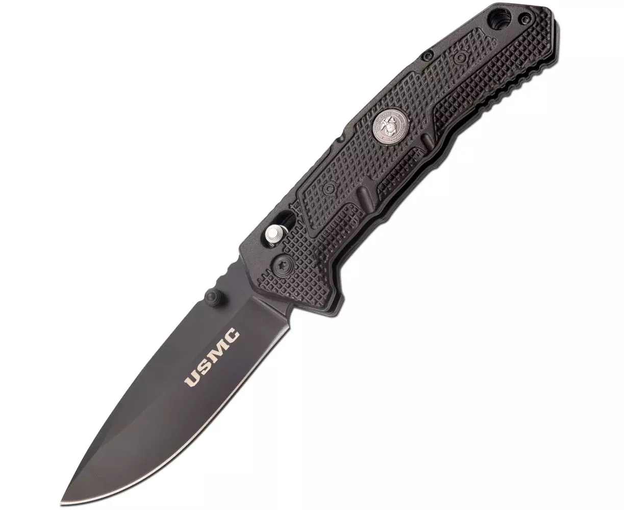 Ніж USMC M-1064BK Black - фото 1