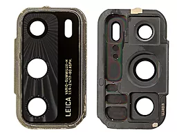 Стекло камеры Huawei P40 с рамкой Black