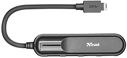 Мультипортовый USB-A хаб Trust USB HUB Aiva 4 Port 3xUSB 2.0, 1xUSB 3.1 Black (22260) - миниатюра 2