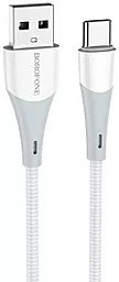 Кабель Borofone BX60 Superior USB-A - Type-C 15w 3a 1м cable White