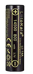 Аккумулятор LiitoKala 14500 Lii-14A 800mah Flat Top - фото Аккумулятор LiitoKala 14500 Lii-14A 800mah Flat Top