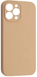 {"ru": "Чехол", "uk": "Чохол"} Silicone Case Full Camera Fine Ring MagSafe для Apple iPhone 14 Pro  Desert Gold