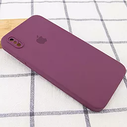 Чехол Silicone Case Full Camera Square для Apple iPhone X, iPhone XS Maroon - миниатюра 2 Чехол Silicone Case Full Camera Square для Apple iPhone X, iPhone XS Maroon - миниатюра 2
