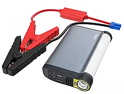 Бустер на авто Hoco DB14 12000mAh 45W Silver - фото Бустер на авто Hoco DB14 12000mAh 45W Silver