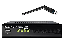 Комплект цифрового ТВ World Vision T624A + Wi-Fi Адаптер