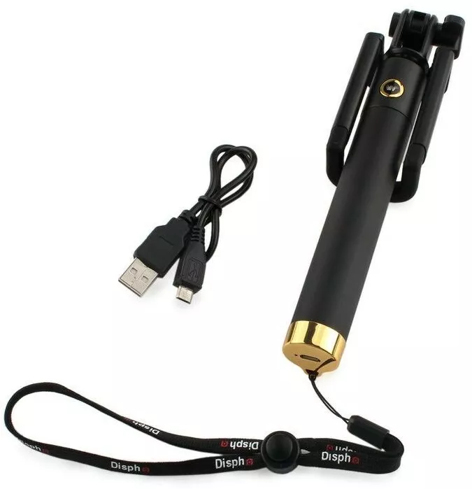 Моноподи, селфі-палки для селфі Dispho Elite Bluetooth Gold - фото 6