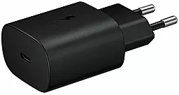 Мережевий зарядний пристрій з швидкою зарядкою Samsung 25W PD3.0 Type-C Charger Black (EP-TA800XBEGRU)