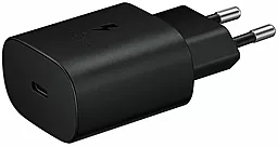 Сетевое зарядное устройство с быстрой зарядкой Samsung 25w PD USB-C home charger black (EP-TA800XBEGRU) - фото Сетевое зарядное устройство с быстрой зарядкой Samsung 25w PD USB-C home charger black (EP-TA800XBEGRU)