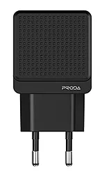 Мережевий зарядний пристрій з швидкою зарядкою Remax Proda Saiya Air PD-A25 2USB 18W Black
