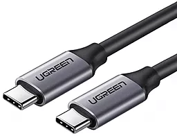 USB PD Кабель Ugreen US161 Nickel Plating Aluminum Shell 20V 3A 1.5M USB 3.0 Type-C - Type-C Cable Grey
