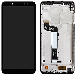 Дисплей Xiaomi Redmi Note 5, Note 5 Pro с тачскрином и рамкой, Black