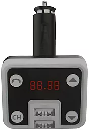 Автомобильное зарядное устройство с FM-модулятором EasyLife Bluetooth KCB-641 1A 2xUSB-A Black/White