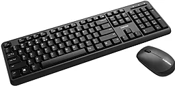 Комплект (клавіатура+мишка) Canyon USB (CNS-HSETW02-RU) Black - мініатюра 2