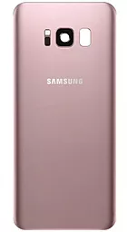 Задняя крышка корпуса Samsung Galaxy S8 Plus G955 со стеклом камеры Rose Pink