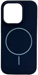 Чохол Silicone Case Full Fine Ring MagSafe для Apple iPhone 16 Pro Max Dark Blue - фото Чохол Silicone Case Full Fine Ring MagSafe для Apple iPhone 16 Pro Max Dark Blue