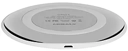 Бездротовий (індукційний) зарядний пристрій швидкої QI зарядки Momax Q.Pad X 2a wireless charger white - мініатюра 4